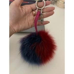 Authentic Fendi fur Pom-Pom bag charm